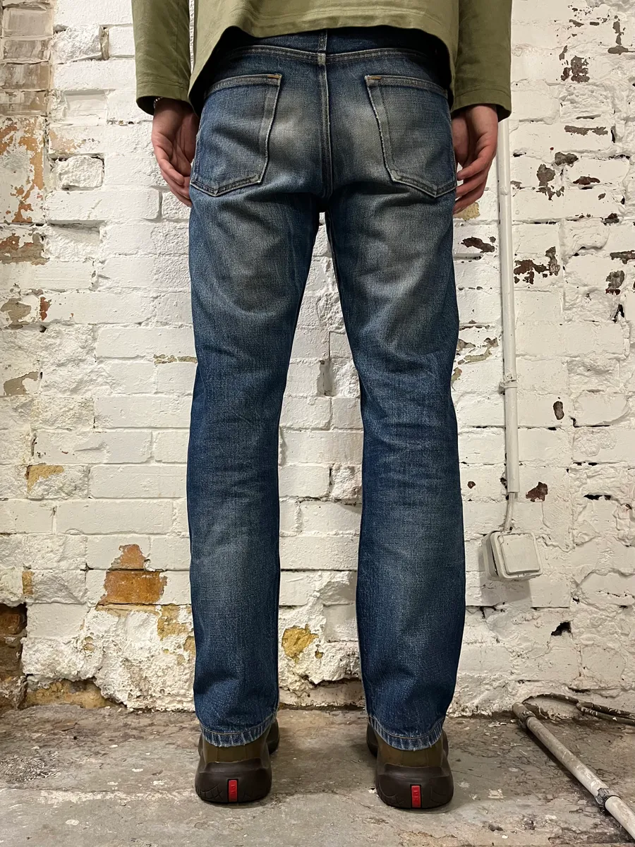 A.P.C. New Standard Faded Navy Denim Jeans - Image 4