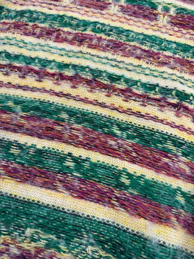 Acne Studios Beige & Green Forest Wool Sweater - Image 7