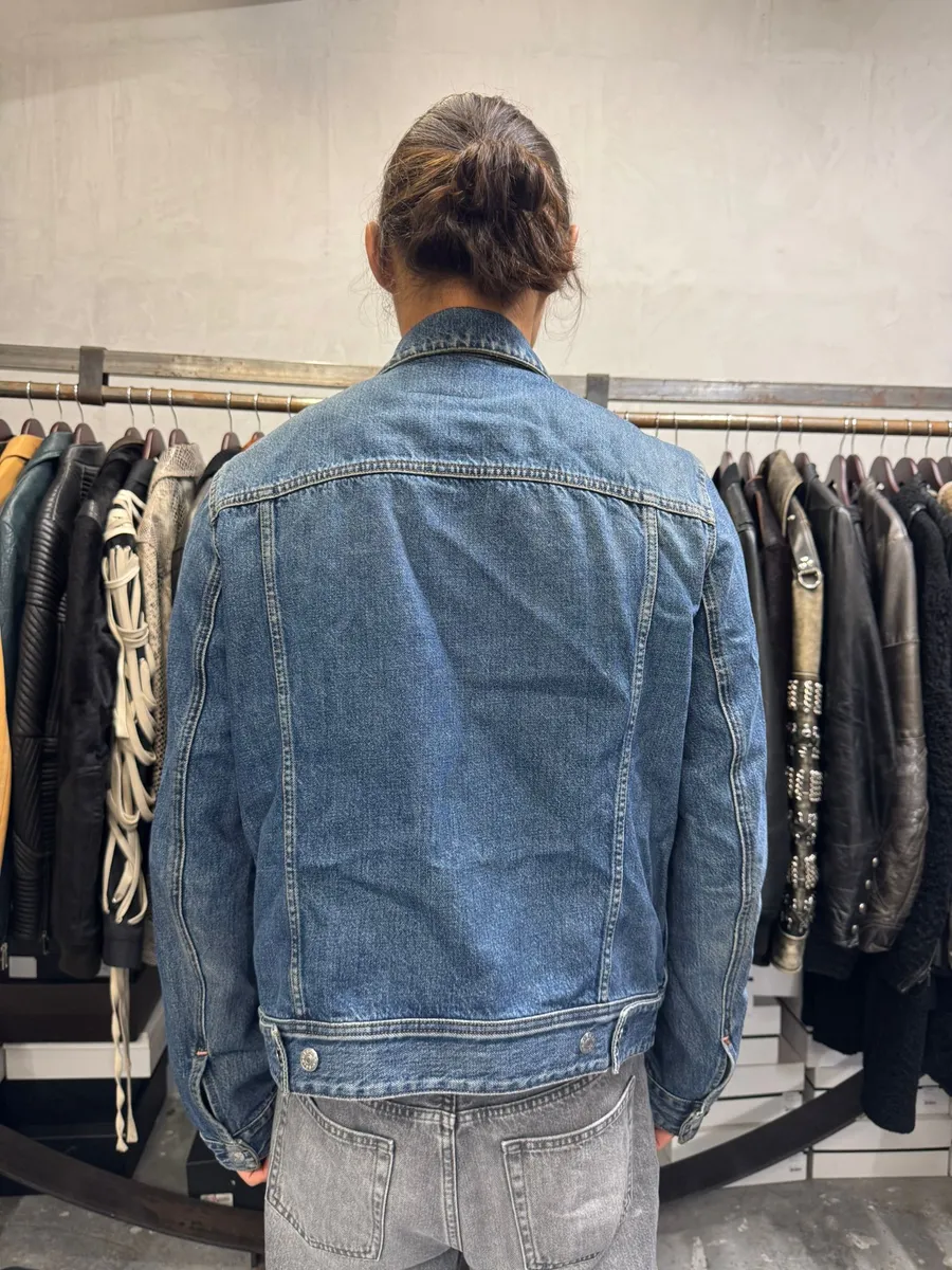 Acne Studios Bla Konst Blue Denim Jacket - Image 4