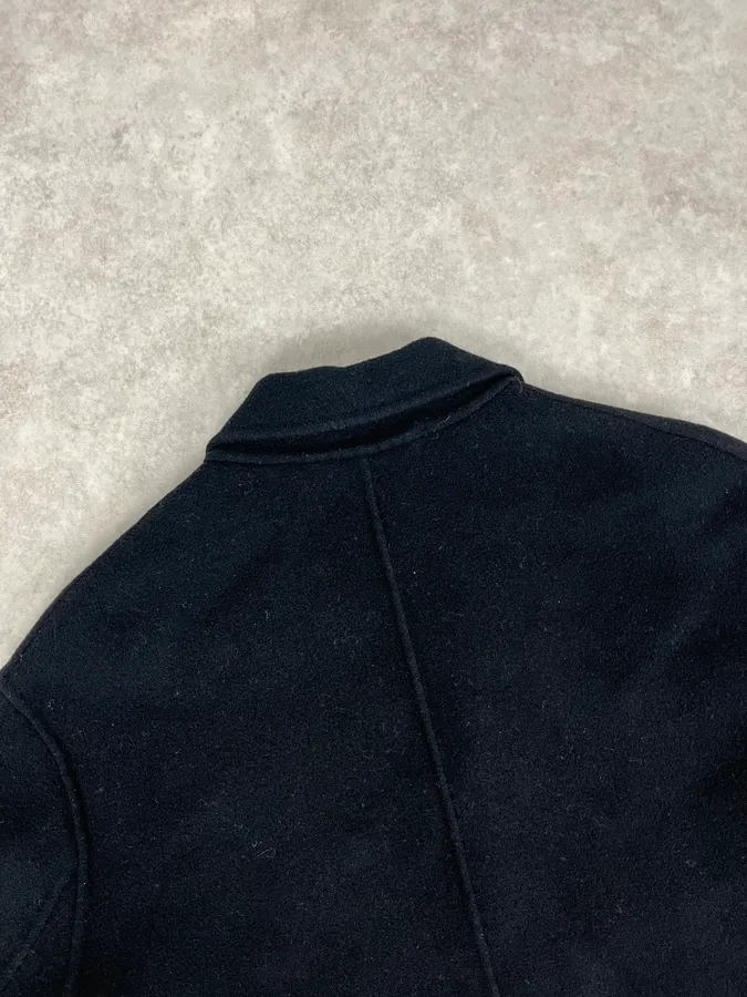 Acne Studios Black Charlie Wool Long Jacket - Image 7