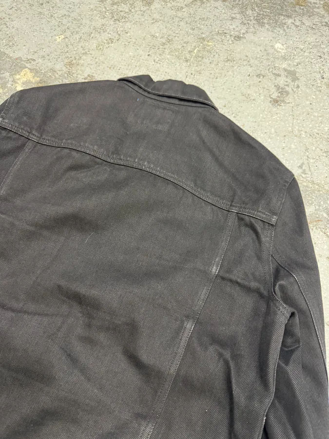 Acne Studios Black Denim Trucker Jacket - Image 4