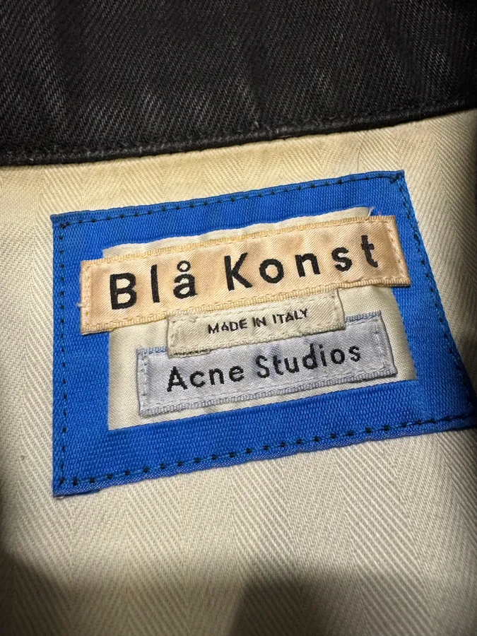Acne Studios Black Denim Trucker Jacket - Image 5