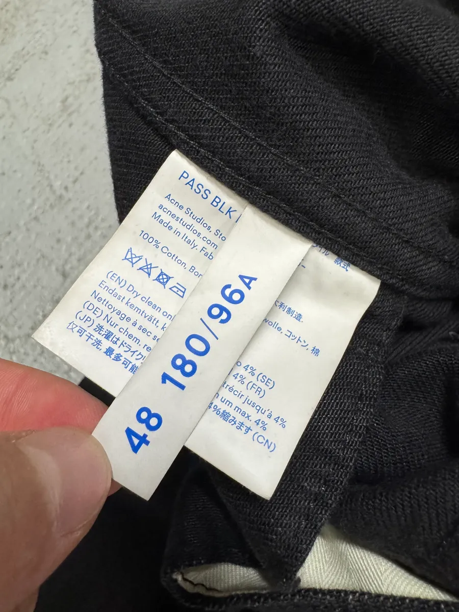 Acne Studios Black Denim Trucker Jacket - Image 7