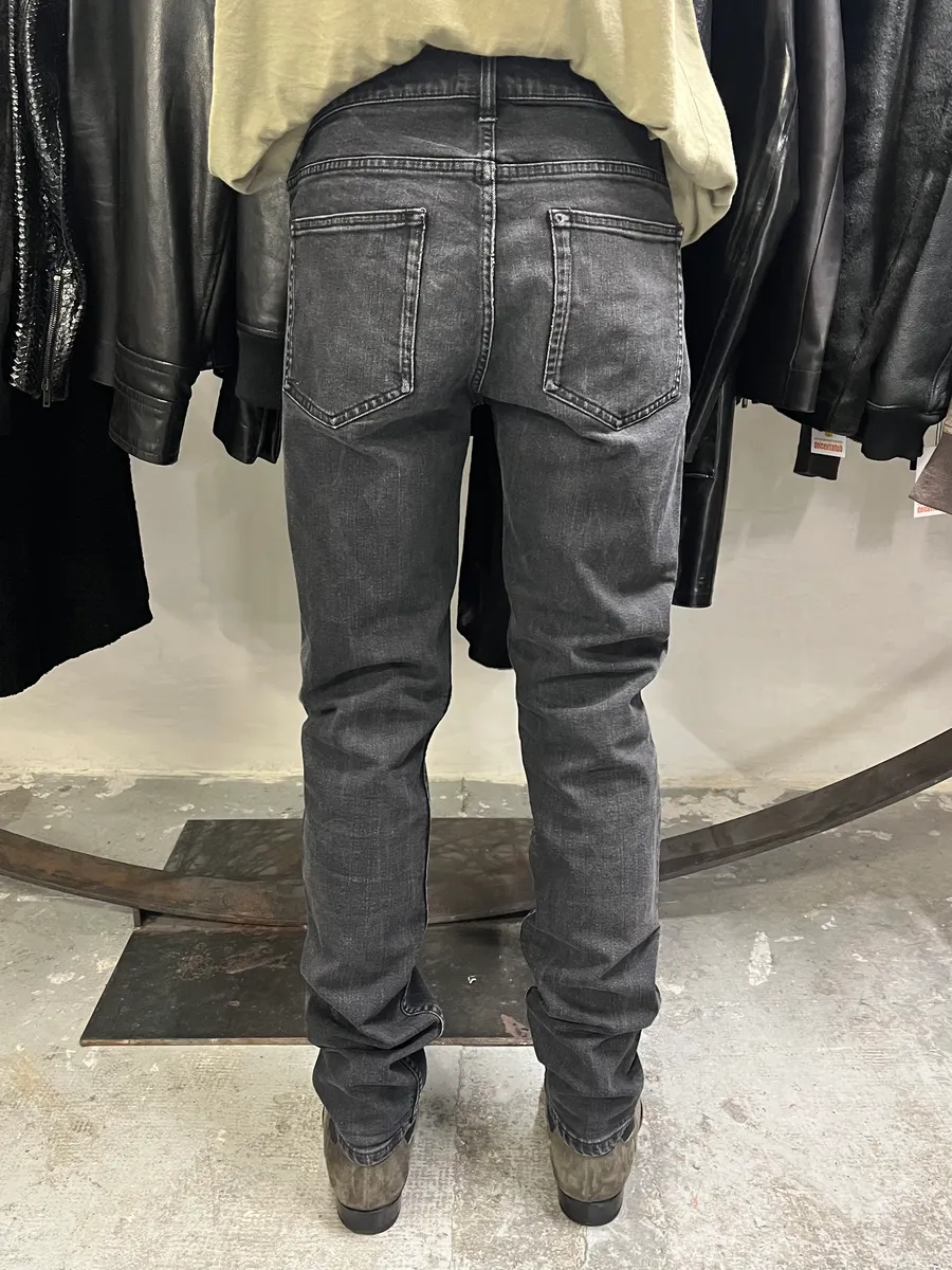 Acne Studios Black Faded Denim Jeans - Image 4