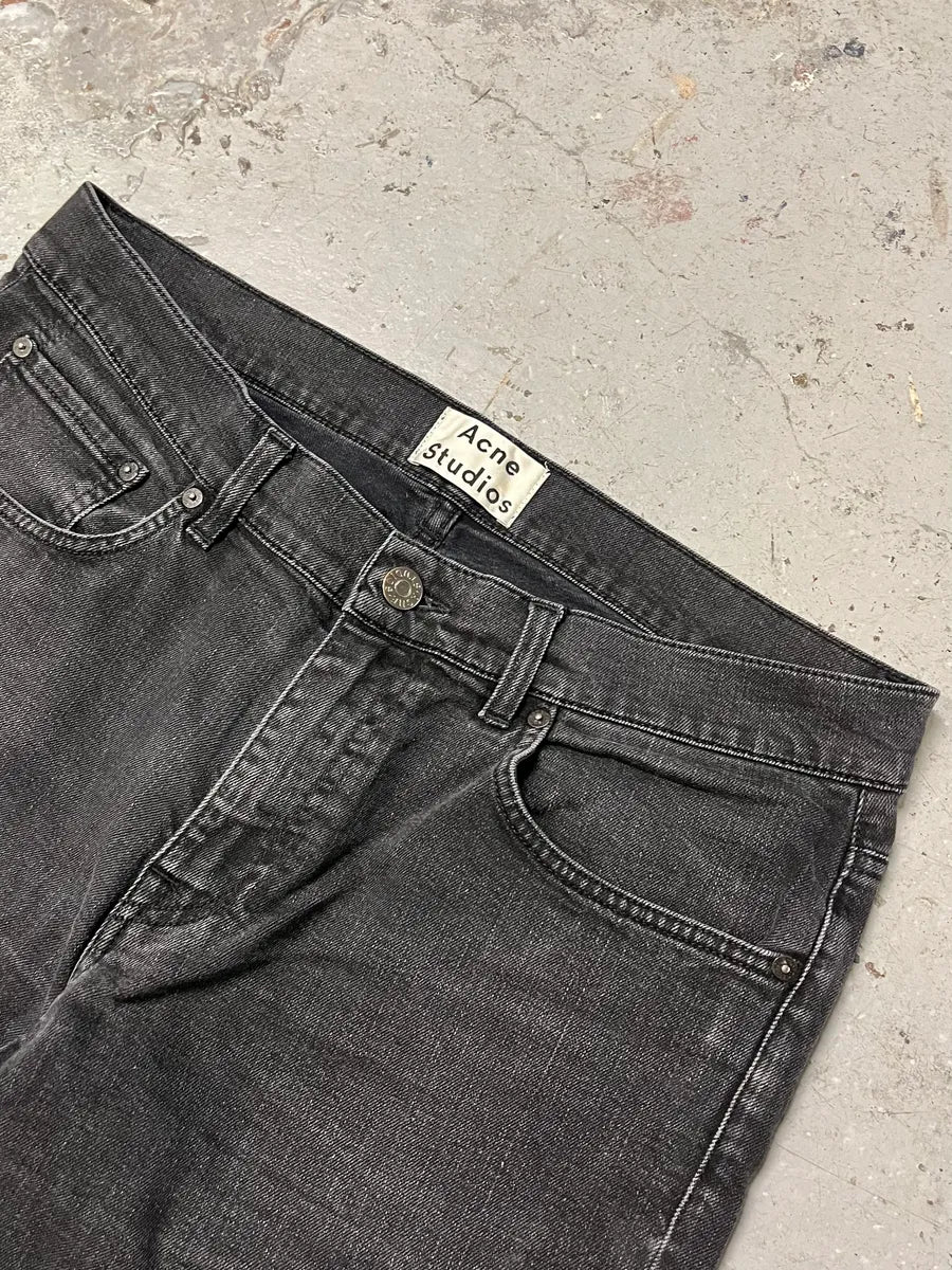 Acne Studios Black Faded Denim Jeans - Image 7