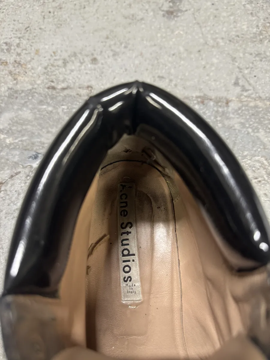 Acne Studios Black Hiking Leather Boots - Image 10