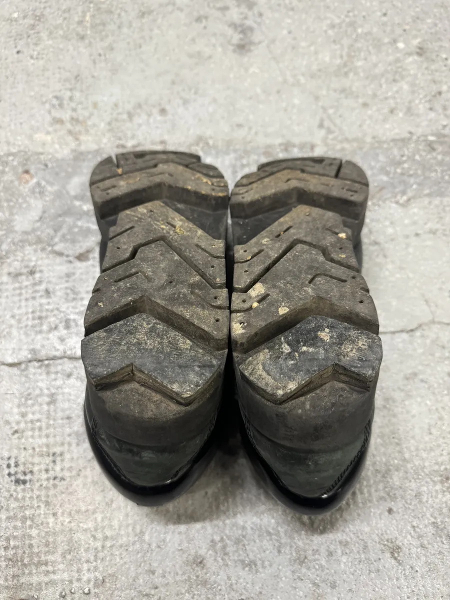 Acne Studios Black Hiking Leather Boots - Image 6