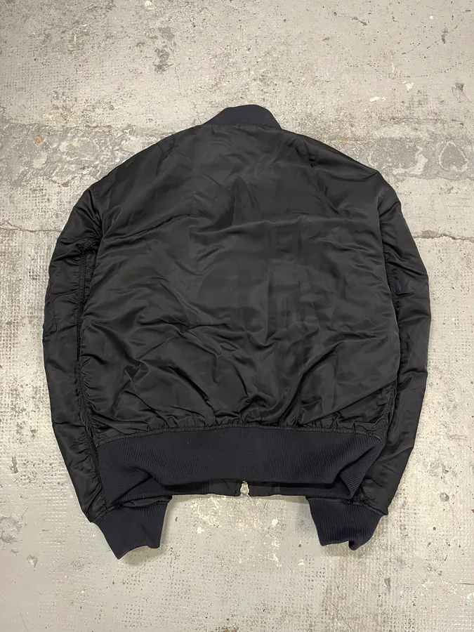 Acne Studios Black Nylon Bomber Jacket - Image 8