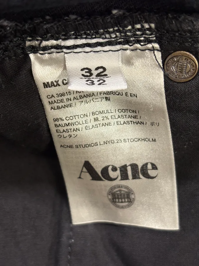 Acne Studios Black Slim Denim Jeans - Image 10