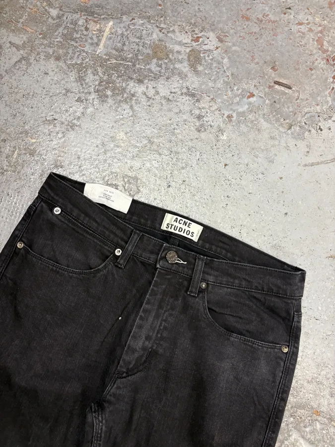 Acne Studios Black Slim Denim Jeans - Image 5