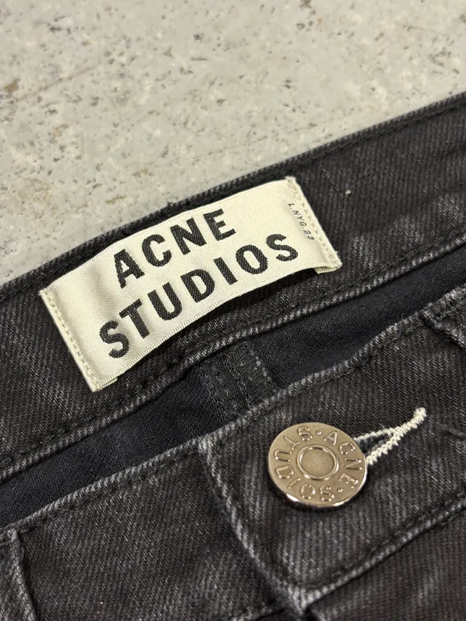 Acne Studios Black Slim Denim Jeans - Image 7