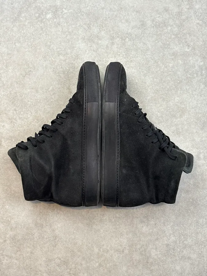 Acne Studios Black Suede High Leather Sneakers - Image 6