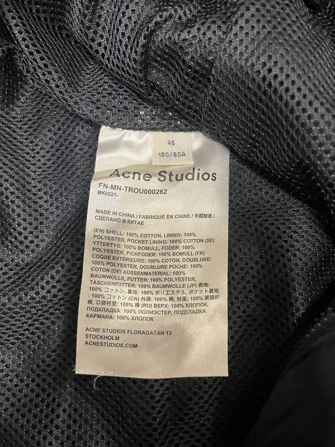 Acne Studios Black Tactical Zip Pants - Image 10