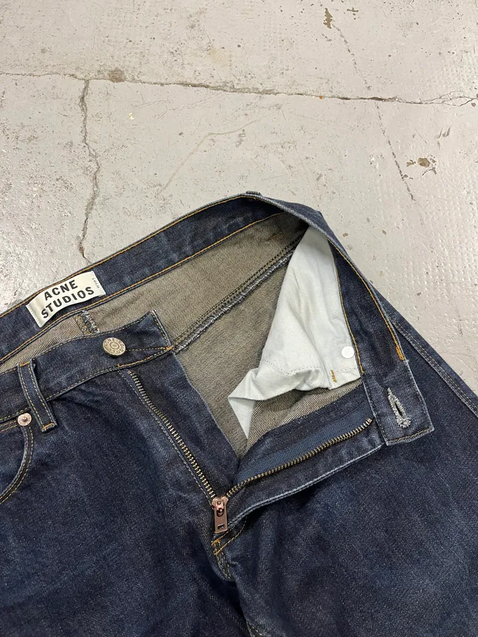 Acne Studios Blue Brut Denim Jeans - Image 9