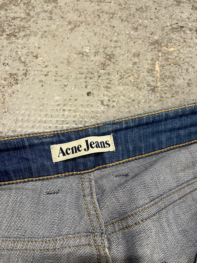 Acne Studios Blue Flared Denim Jeans - Image 10