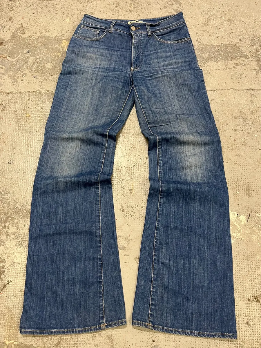 Acne Studios Blue Flared Denim Jeans - Image 3