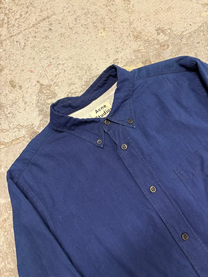 Acne Studios Blue Worker Shirt - Image 5