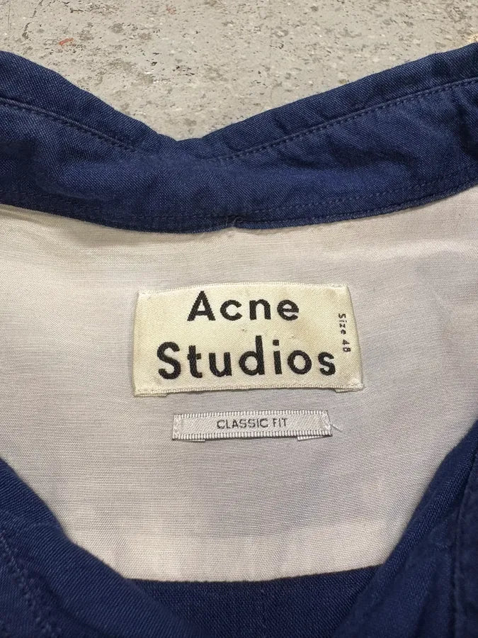 Acne Studios Blue Worker Shirt - Image 8