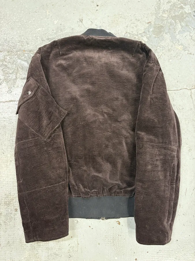 Acne Studios Brown Bomber Velvet Jacket - Image 6