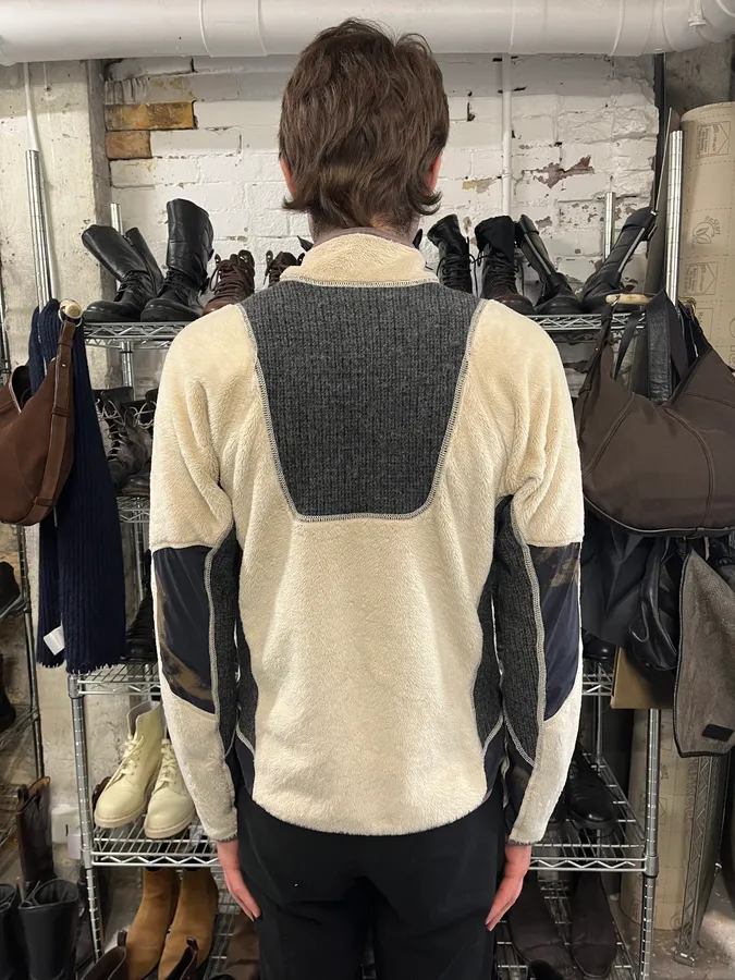 Acne Studios Creamy Tactical Back Fleece Zip-up Jacket - Image 4