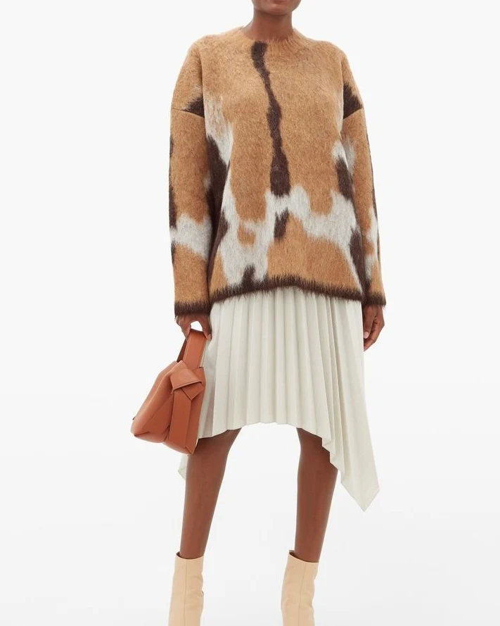 Acne Studios Kelphine Brushed Sweater Jacquard-Knitted - Image 3