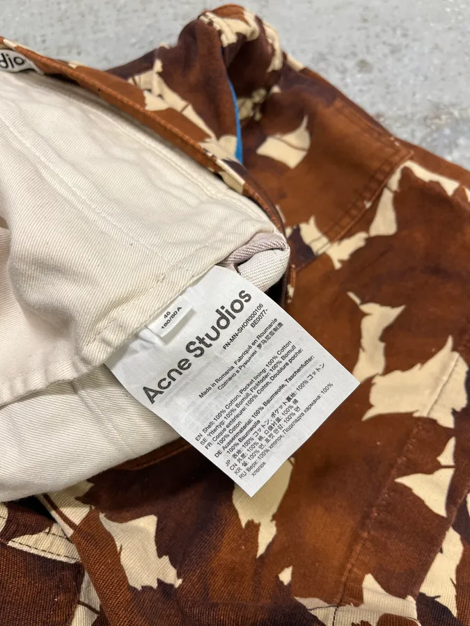 Acne Studios Leaf Brown Shorts - Image 12