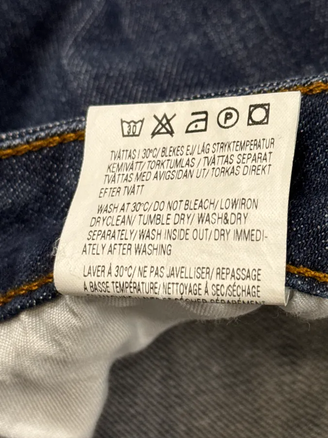 Acne Studios Navy Classic Slim Denim Jeans - Image 11