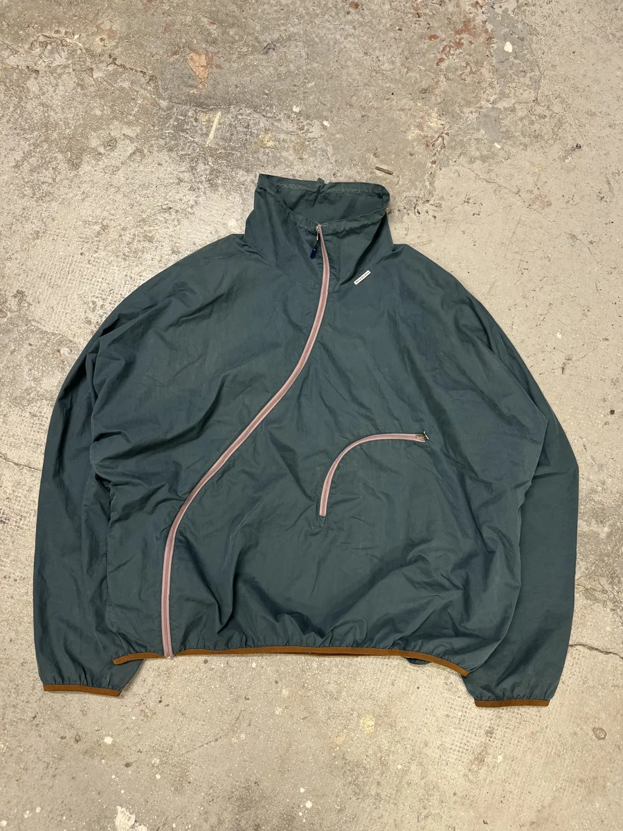 Acne Studios Ophar Asymmetrical Blue Windbreaker Jacket - Image 5