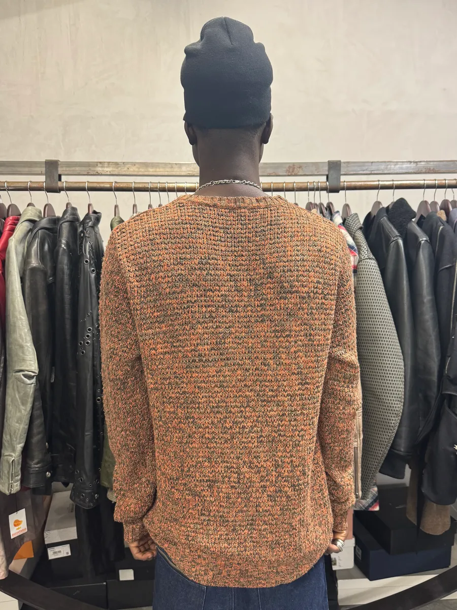 Acne Studios Orange Gradient Wool Sweater - Image 4