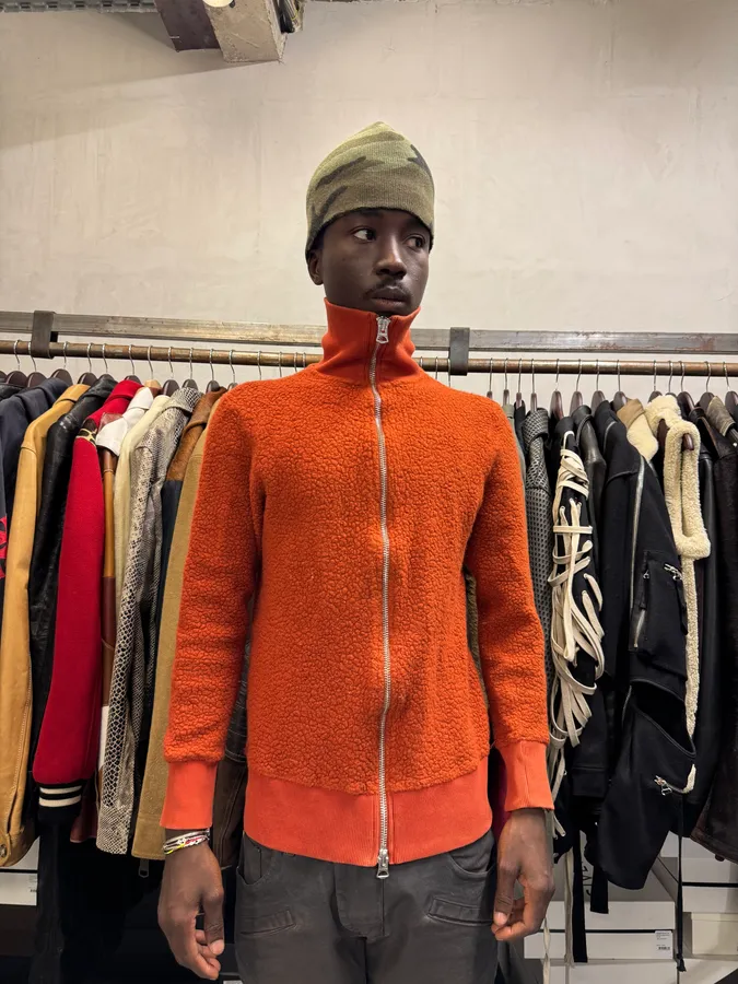 Acne Studios Orange Zip-up Sweater