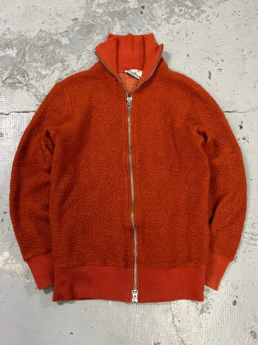 Acne Studios Orange Zip-up Sweater - Image 2