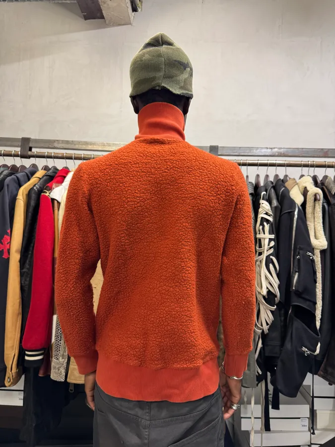Acne Studios Orange Zip-up Sweater - Image 3