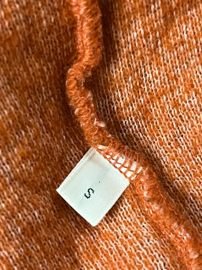 Acne Studios Orange Zip-up Sweater - Image 8