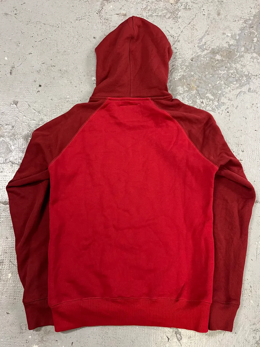 Acne Studios Two Tone Raglan Red Hoodie - Image 7