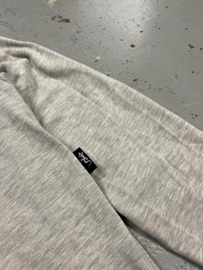 Agnès B Grey Minimalist Zip-Up Hoodie - Image 7