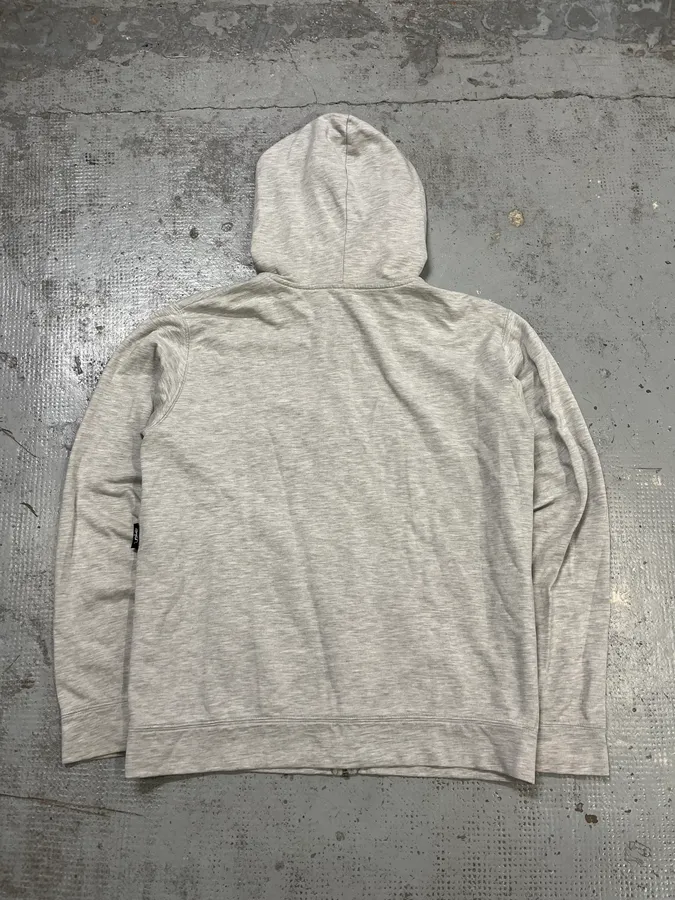 Agnès B Grey Minimalist Zip-Up Hoodie - Image 8
