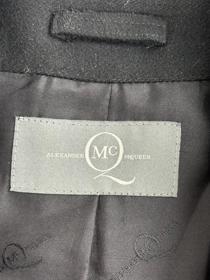 Alexander McQueen Black Long Wool Multi Zips Jacket - Image 12