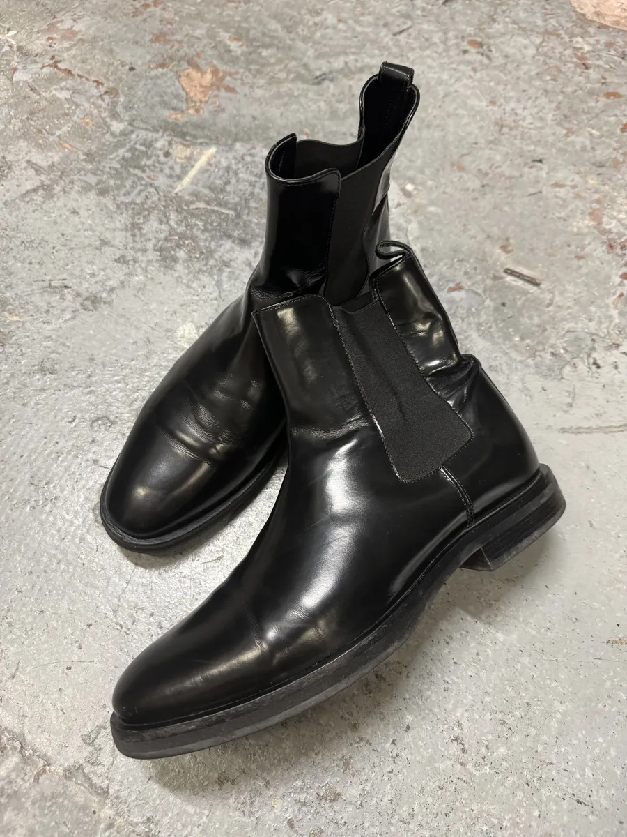 Alexander Mcqueen Black Premium Leather Boots - Image 2