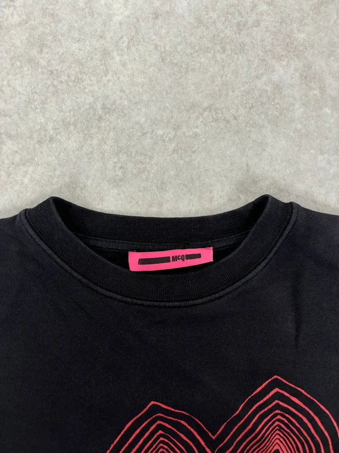 Alexander McQueen Nasty Rabbit Red & Black Crewneck Sweater - Image 4