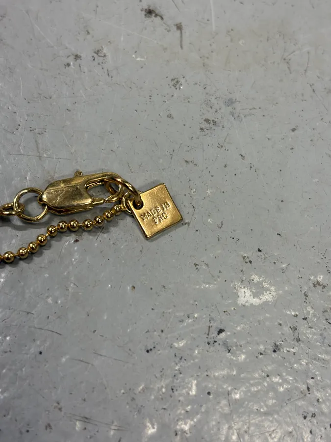 Alexander McQueen Razor Blade Pin Golden Necklace - Image 7