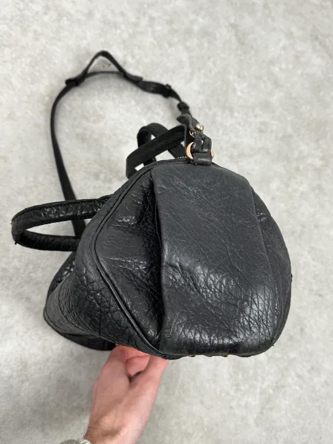 Alexander Wang Black Studded Grained Leather Shoulder Bag - Image 5
