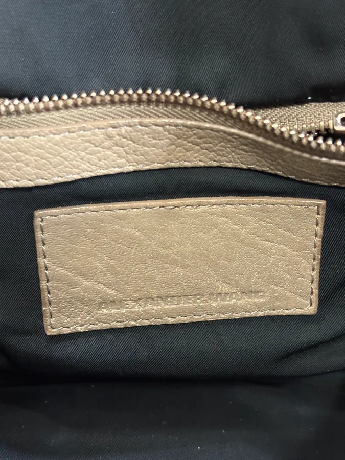 Alexander Wang Eroded Beige & Grey Leather Studded Handle Bag - Image 9