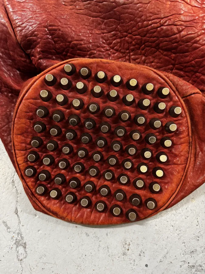 Alexander Wang Red Leather Studded Bucket Bag - Image 12