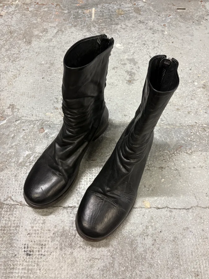 The Last Conspiracy Avant-Garde Black Leather Boots - Image 3