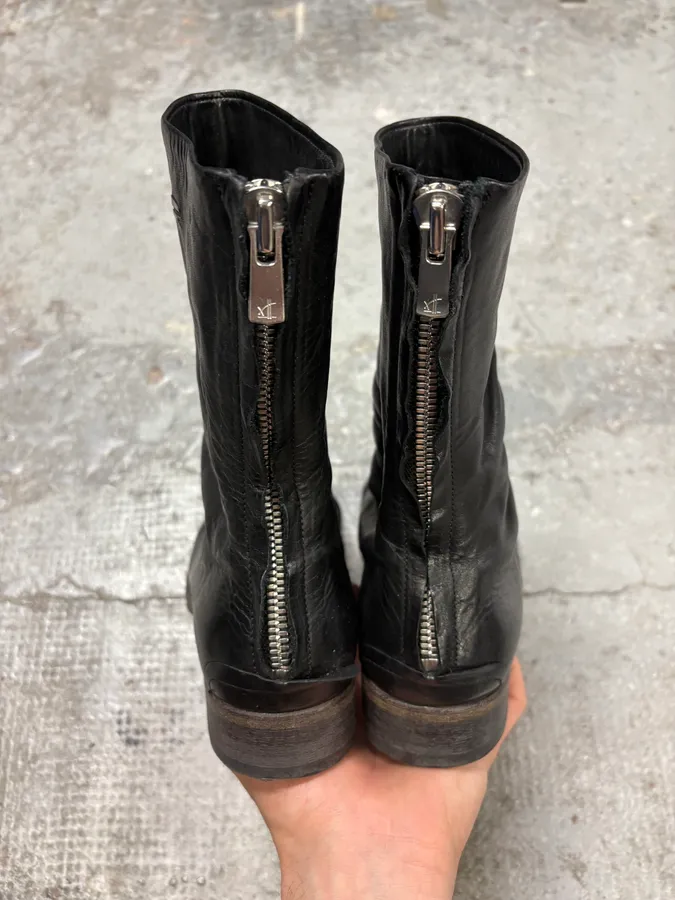 The Last Conspiracy Avant-Garde Black Leather Boots - Image 7