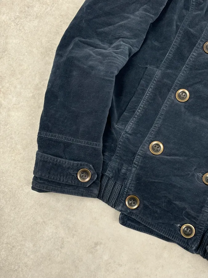 Ann Demeulemeester Cropped Double Breasted Navy Jacket - Image 8