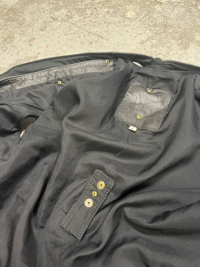 Archive Black Leather Avant-Garde Vest - Image 15