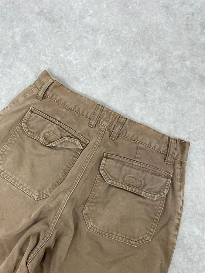 Armani Beige Multi Pockets Pants - Image 9
