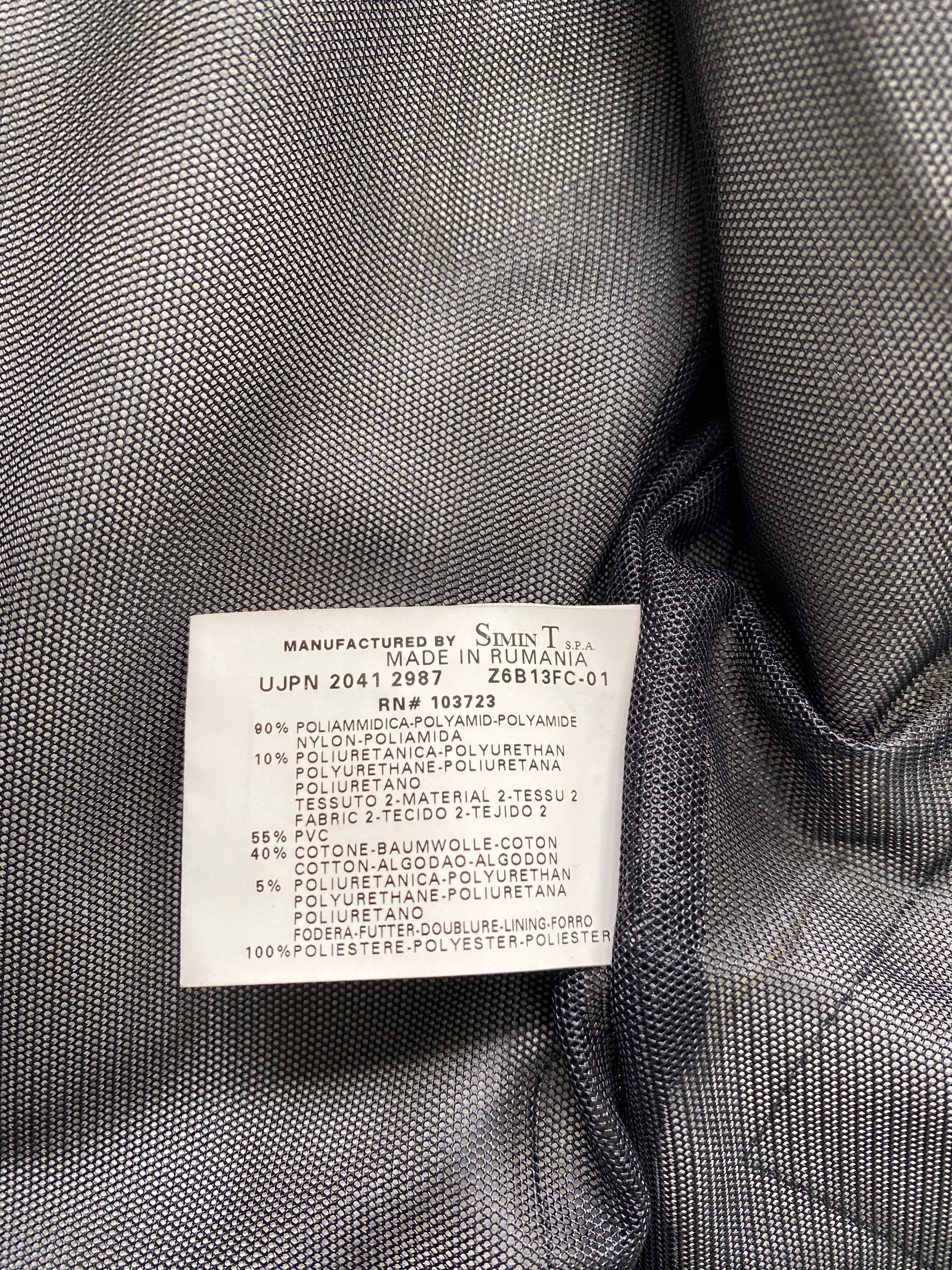 1990s Armani AJ Pro Biker Leather Jacket (M) - Image 8