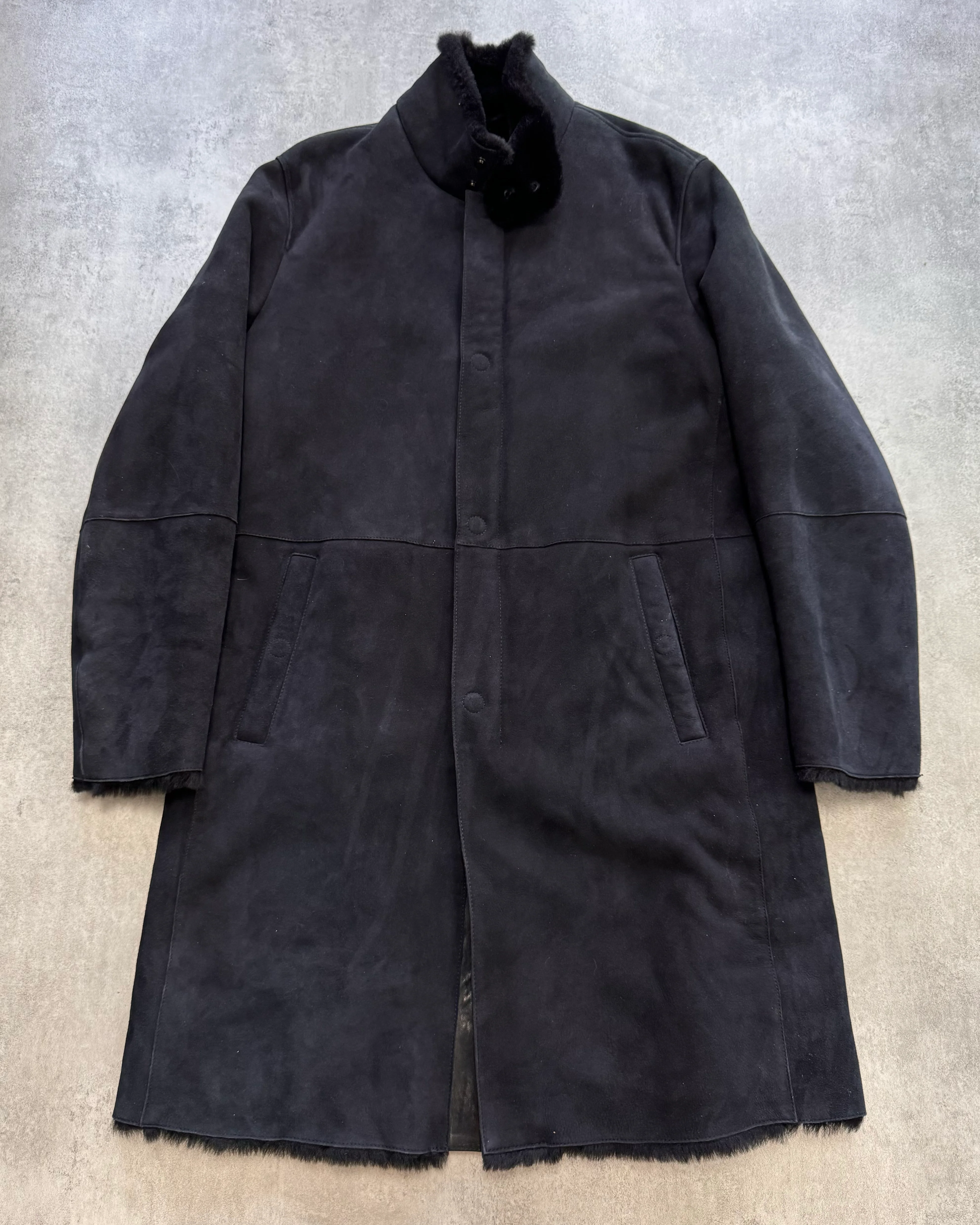 FW2018 Armani Premium Shearling Trench Coat